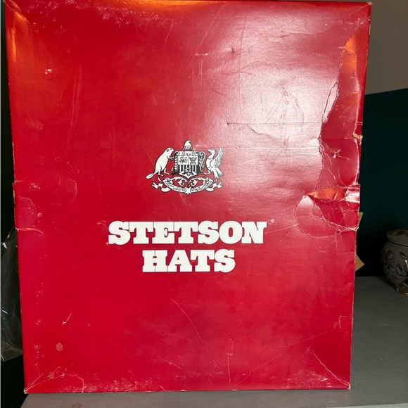 Stetson Vintage Riverton Black Western Wool Cowboy Hat Authentic Comes With Box - Picture 13 of 16